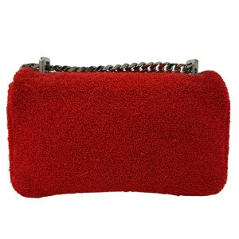 Burberry Bag Chain Shoulder Red Pile Towel